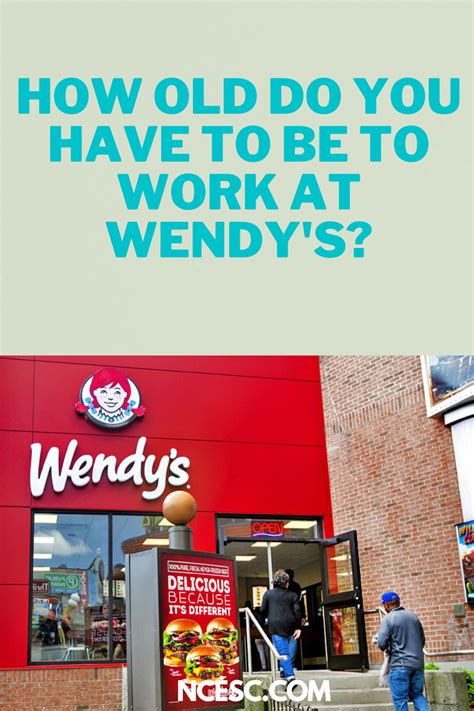 how old to work at wendy's|does wendys hire at 15.